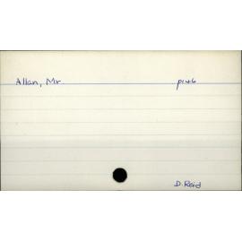 Allan, Mr.