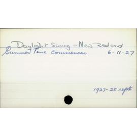 Daylight Saving - New Zealand