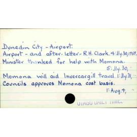 Dunedin City - Airport