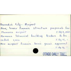 Dunedin City - Airport 