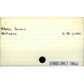 Allan, James
