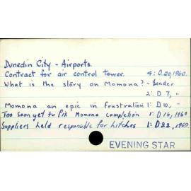 Dunedin City - Airports