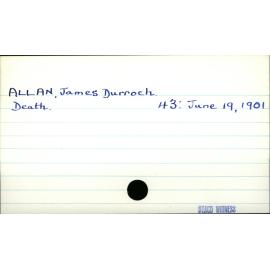 Allan, James Durroch