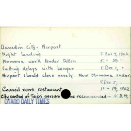 Dunedin City - Airport