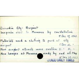 Dunedin City - Airport
