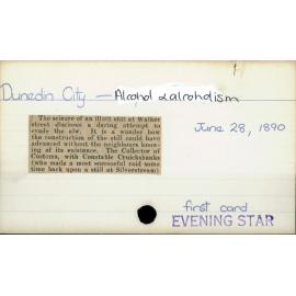 Dunedin City - Alcohol & alcoholism