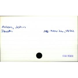 Allan, John