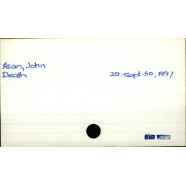 Allan, John