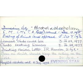 Dunedin City - Alcohol & alcoholism