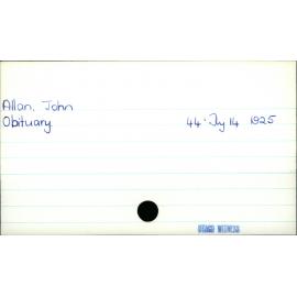 Allan, John