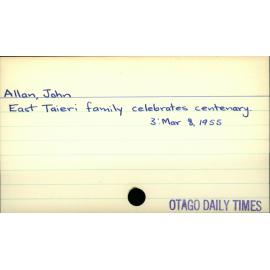 Allan, John