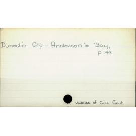 Dunedin City - Anderson's Bay