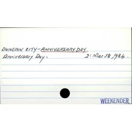 Dunedin City - Anniversary Day 