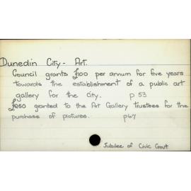 Dunedin City - Art