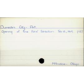 Dunedin City - Art