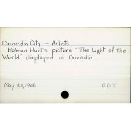 Dunedin City - Artists