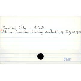 Dunedin City - Artists
