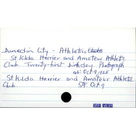 Dunedin City - Athletics