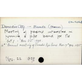 Dunedin City - Bands (Music)