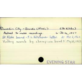 Dunedin City - Bands (Music) -  [St Kilda]