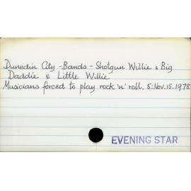 Dunedin City - Bands - Shotgun Willie & Big Daddie & Little Willie