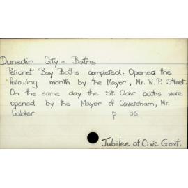 Dunedin City - Baths