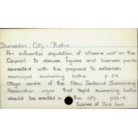 Dunedin City - Baths