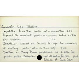 Dunedin City- Baths