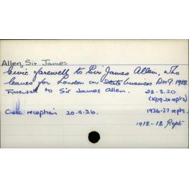 Allen, Sir James 