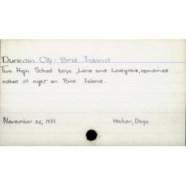 Dunedin City - Bird Island