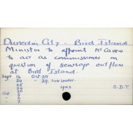 Dunedin City - Bird Island