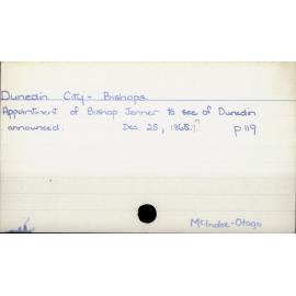 Dunedin City - Bishops