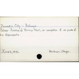 Dunedin City - Bishops 