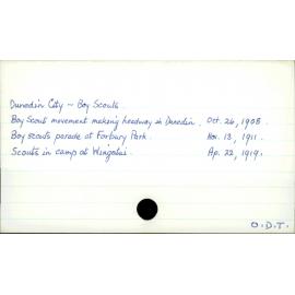 Dunedin City - Boy Scouts