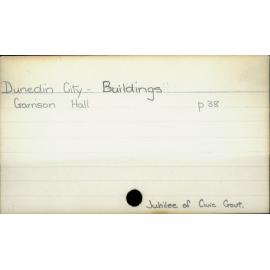 Dunedin City - Buildings