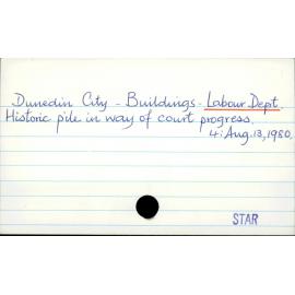Dunedin City - Buildings - Labour Dept. 