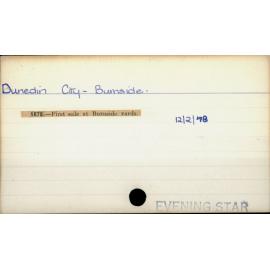 Dunedin City - Burnside.
