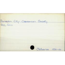Dunedin City - Caledonian Society.