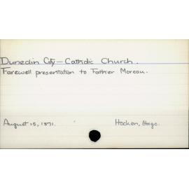 Dunedin City- Catholic Church.