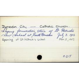 Dunedin City - Catholic Church.