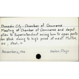Dunedin City - Chamber of Commerce