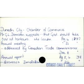 Dunedin City - Chamber of Commerce