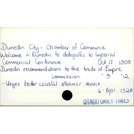 Dunedin City - Chamber of Commerce
