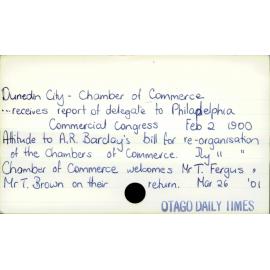 Dunedin City - Chamber of Commerce
