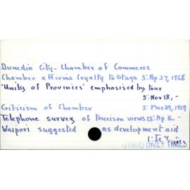 Dunedin City - Chamber of Commerce