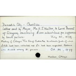 Dunedin City - Charities. 