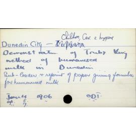 Dunedin City - Children, care and hygiene
