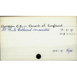 Dunedin City - Church of England