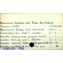 Aluminium industry and trade  