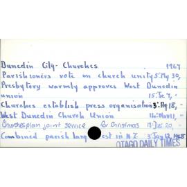 Dunedin City - Churches